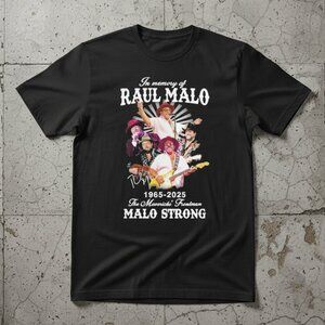 Raul Malo Tribute T-Shirt 1965–2025 Malo Strong Graphic Tee Vintage Style Music